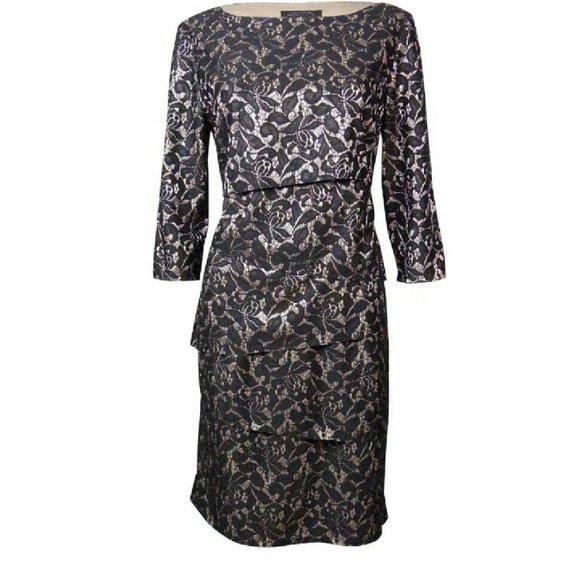 Tahari Tiered Dress NWT - Picture 7 of 8